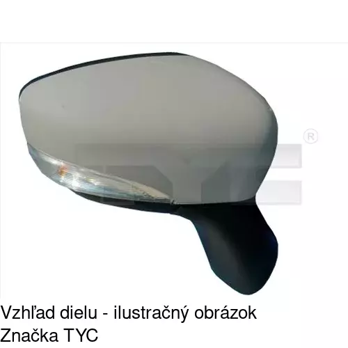 Vonkajšie zrkadlo 60B1515M /POLCAR/ - obr. 3