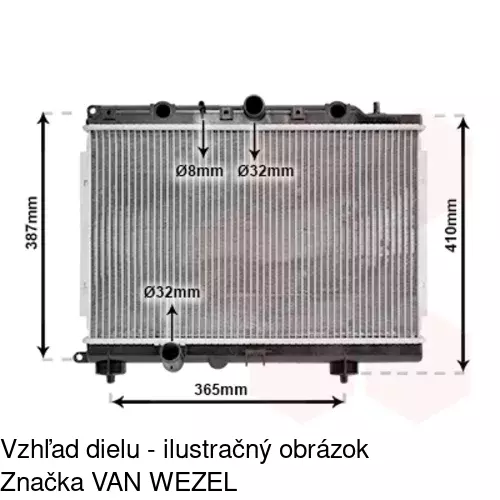 Chladiče vody POLCAR 632008-2 - obr. 1