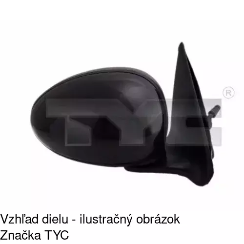 Vonkajšie zrkadlo POLCAR 6345514E