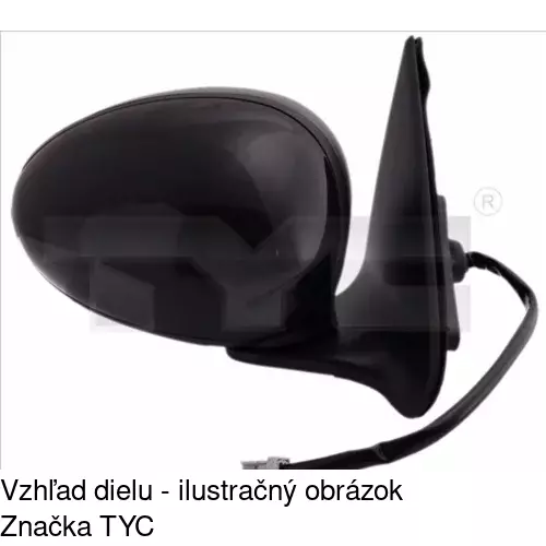 Vonkajšie zrkadlo POLCAR 6345524E