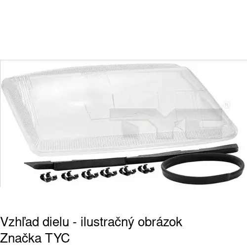 Sklo reflektora POLCAR 652211-E