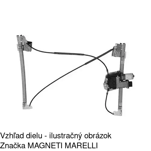 Elektrický mechanizmus okna dverí POLCAR 6714PSE2