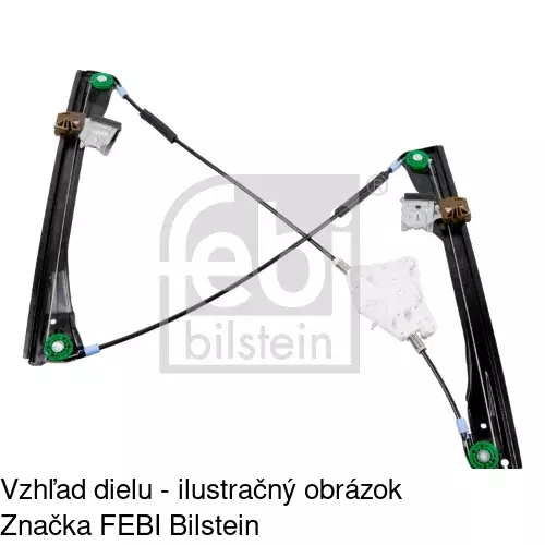 Mechanizmus sťahovania okna elektrický bez motora POLCAR 6730PSG2 - obr. 3