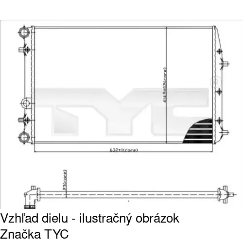 Chladiče vody POLCAR 6913085X