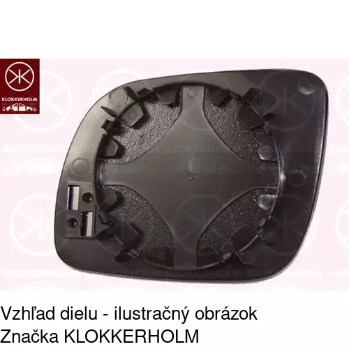 Sklo vonkajšieho zrkadla s držiakom POLCAR 6913556E - obr. 5