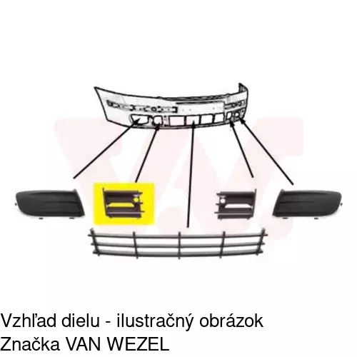 Kryt v nárazníku POLCAR 692227-2 - obr. 2