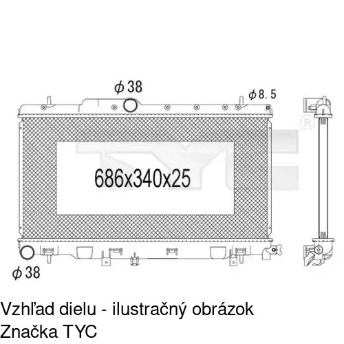 Chladiče vody POLCAR 721208-2