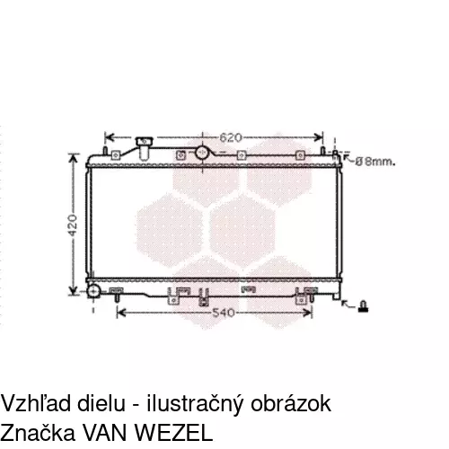 Chladiče vody POLCAR 7215081K - obr. 1