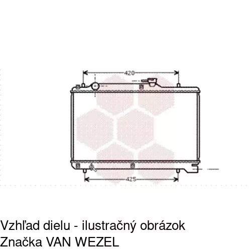 Chladiče vody POLCAR 741208-3 - obr. 1