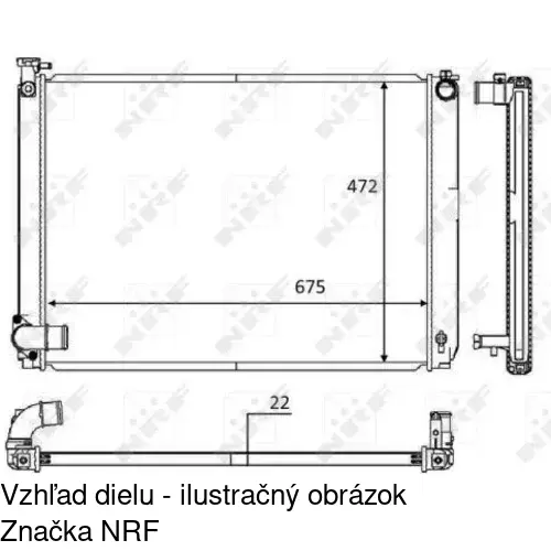 Chladiče vody POLCAR 806108-4