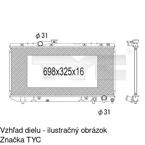 Chladiče vody POLCAR 812108-1