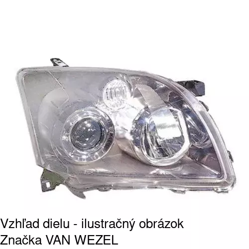 Hlavný reflektor 812610-E /POLCAR/ - obr. 3