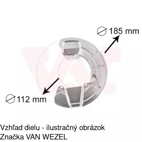 Brzdovy štít POLCAR 9085OT-2 - obr. 3