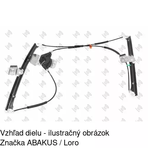 Elektrický mechanizmus okna dverí POLCAR 9525PSE5A