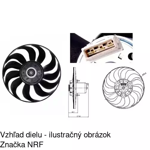 Ventilátor bez krytu / podpery POLCAR 953823U4-Q - obr. 5