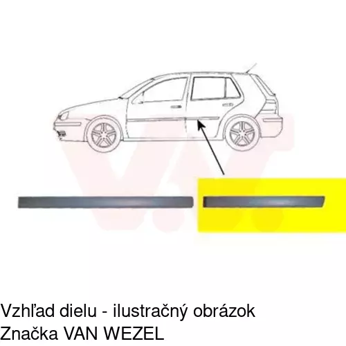 Lišta dverí POLCAR 95410043