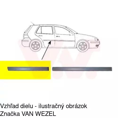 Lišta dverí POLCAR 95410044 - obr. 1