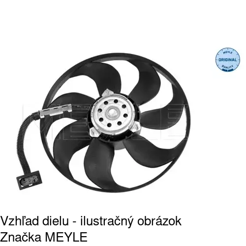 Ventilátor bez krytu / podpery POLCAR 954123U5 - obr. 1