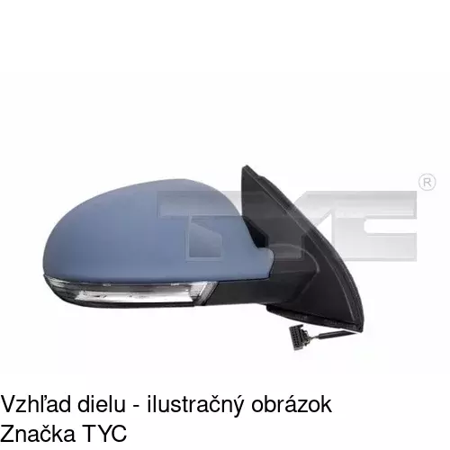 Vonkajšie zrkadlo 9551516S /POLCAR/ - obr. 4