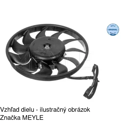 Ventilátor bez krytu / podpery POLCAR 956623U1 - obr. 2