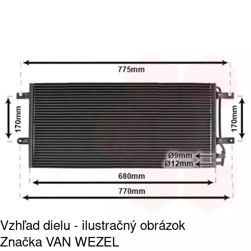 Chladiče klimatizácie POLCAR 9566K8C2 - obr. 3