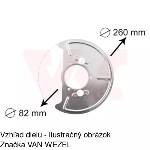 Brzdovy štít POLCAR 9566OT-2 - obr. 3