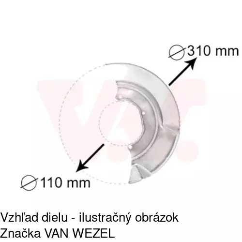 Brzdovy štít POLCAR 9567OT-1 - obr. 4