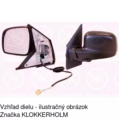 Vonkajšie zrkadlo POLCAR 957551-E - obr. 1