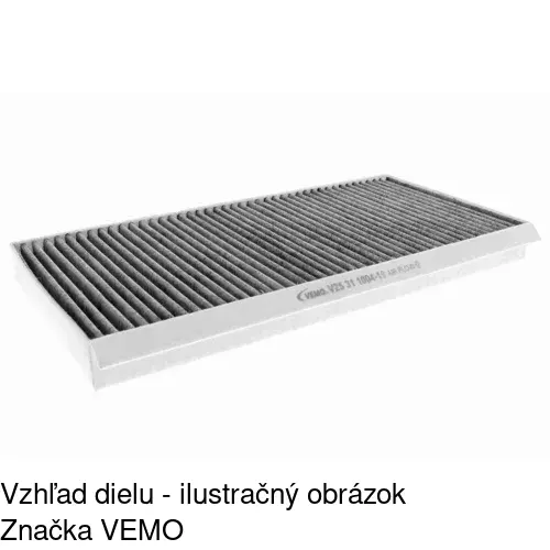 Kabínový filter s uhlíkom POLCAR S11-1006 - obr. 4