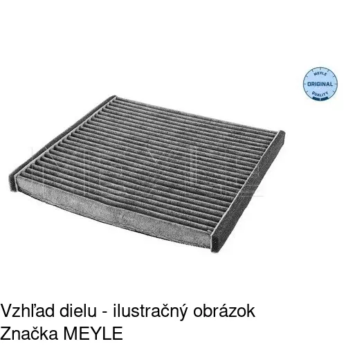 Kabínový filter s uhlíkom POLCAR S11-1065 - obr. 1