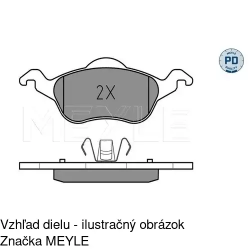 Brzdové dosky POLCAR S70-0013 - obr. 3