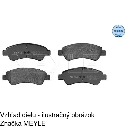 Brzdové dosky S70-0017 /POLCAR/ - obr. 2