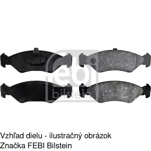 Brzdové dosky POLCAR S70-0030 - obr. 1