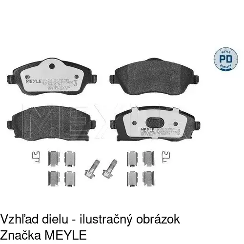 Brzdové dosky POLCAR S70-0031 - obr. 5