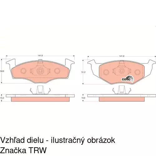 Brzdové dosky POLCAR S70-0036 - obr. 4