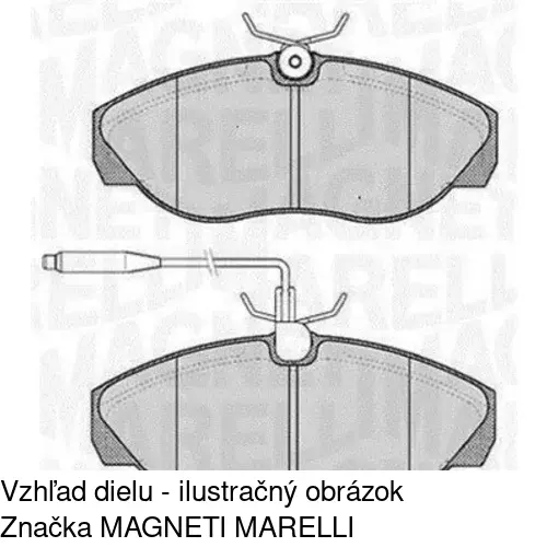 Brzdové dosky POLCAR S70-0044 - obr. 1