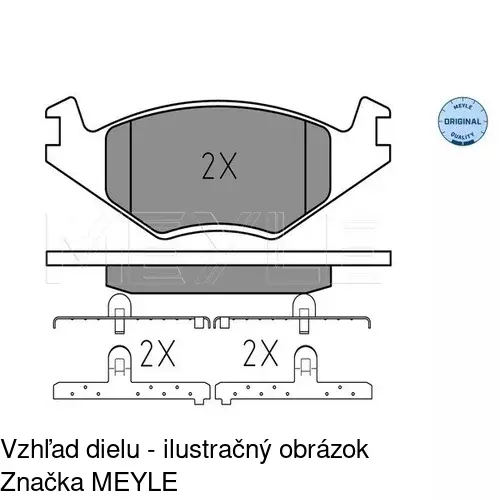 Brzdové dosky POLCAR S70-0064 - obr. 3