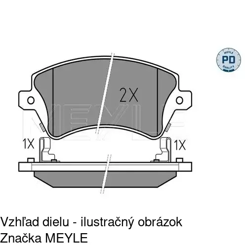 Brzdové dosky POLCAR S70-0100 - obr. 1