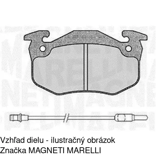 Brzdové dosky POLCAR S70-0111 - obr. 1