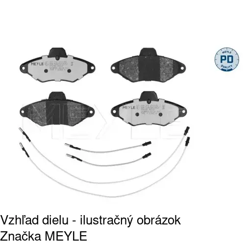 Brzdové dosky POLCAR S70-0116 - obr. 1