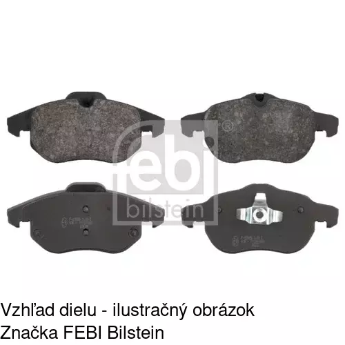 Brzdové dosky POLCAR S70-0128 - obr. 2