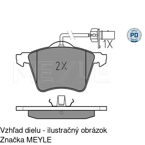 Brzdové dosky POLCAR S70-0167 - obr. 2