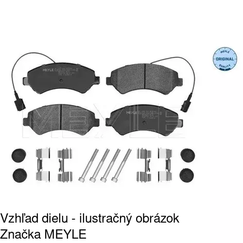 Brzdové dosky POLCAR S70-0186 - obr. 1