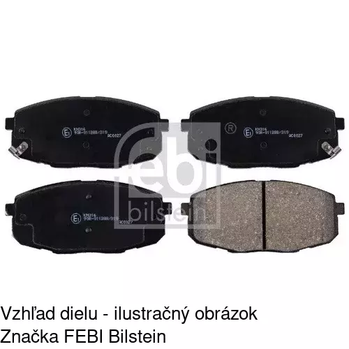 Brzdové dosky POLCAR S70-0188 - obr. 1