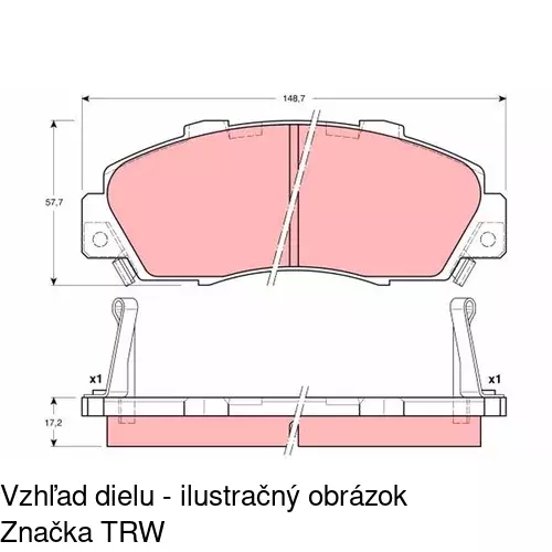 Brzdové dosky POLCAR S70-0225 - obr. 4