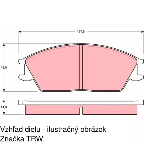 Brzdové dosky POLCAR S70-0233 - obr. 5