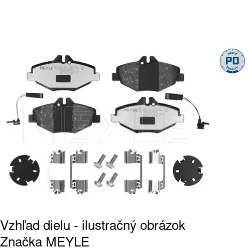 Brzdové dosky POLCAR S70-0258 - obr. 1