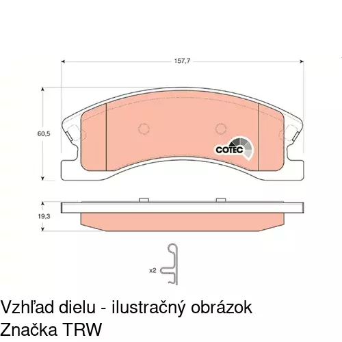 Brzdové dosky POLCAR S70-0280