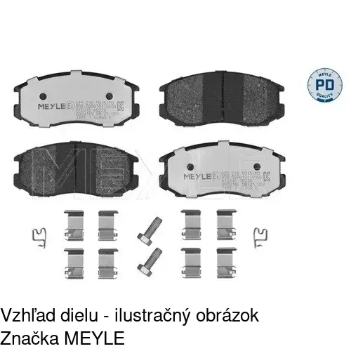 Brzdové dosky POLCAR S70-0321 - obr. 1