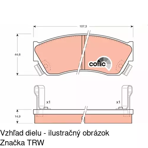 Brzdové dosky POLCAR S70-0331 - obr. 5